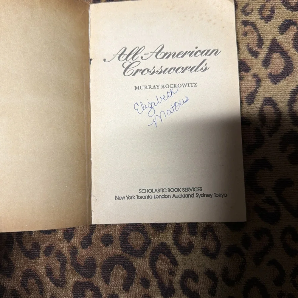 1973 Vtg Unused All‎ American Crosswords Paperback Games Puzzles Read